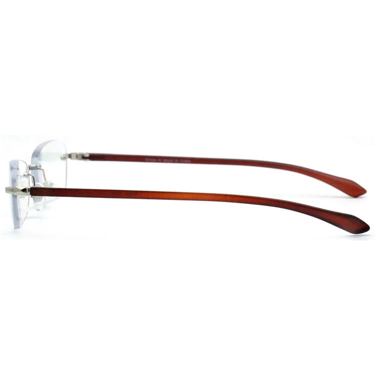 Dachuan Optical DRM368009 China Supplier Rimless Metal Reading Glasses With Metal Hinge (8)